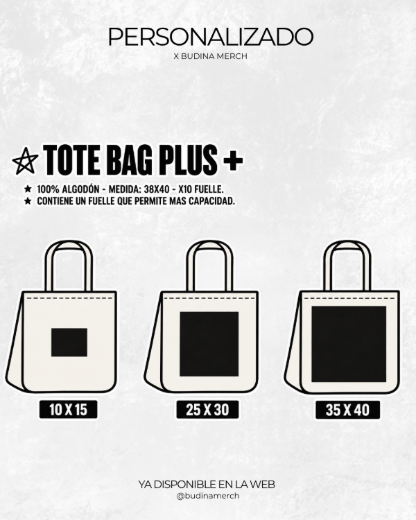 Producto - TOTEBAG PLUS PERSONALIZADA