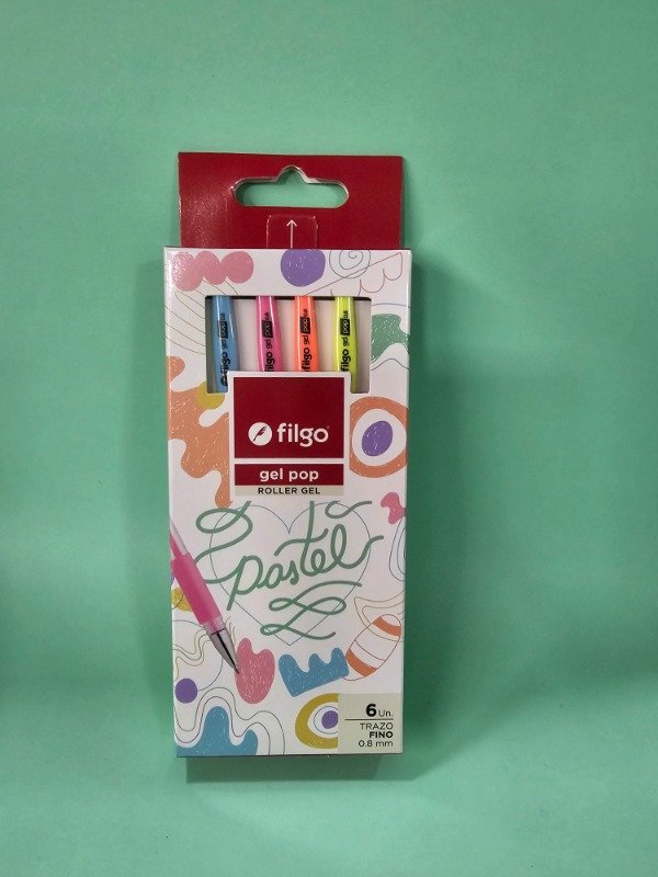 Producto - Lapiceras Gel Pop PASTEL x6