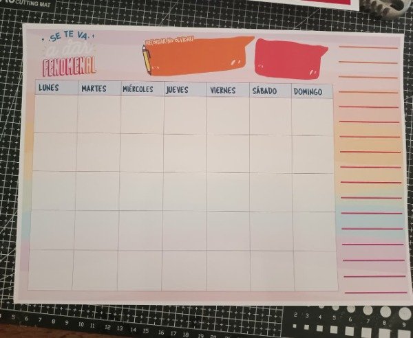 Producto - Pizarra Magnética Planner A4 para Heladera