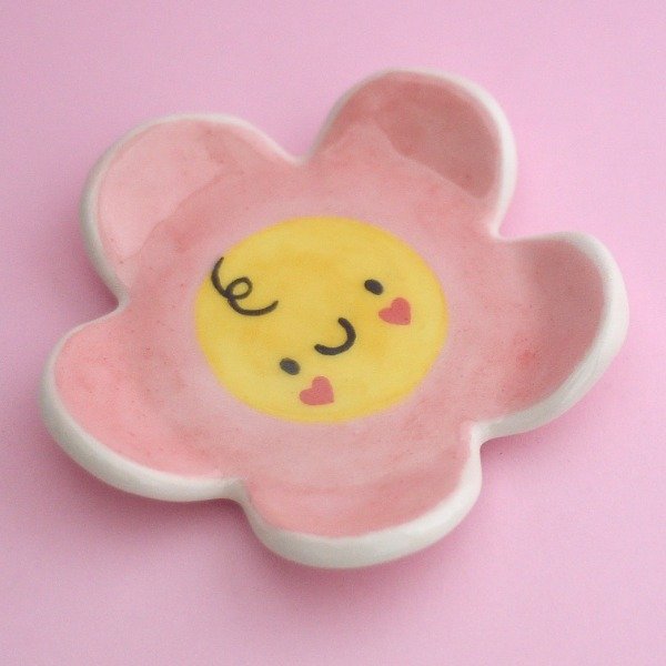 Producto - Plato Grande - Flor Feliz