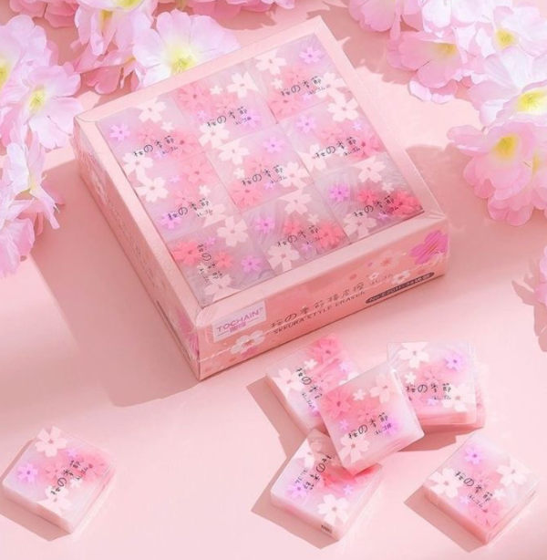 Producto - pack de gomas de borrar flores