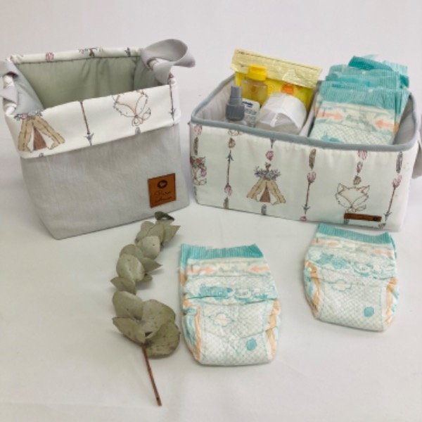 Producto - Set zorritas y carpas gris