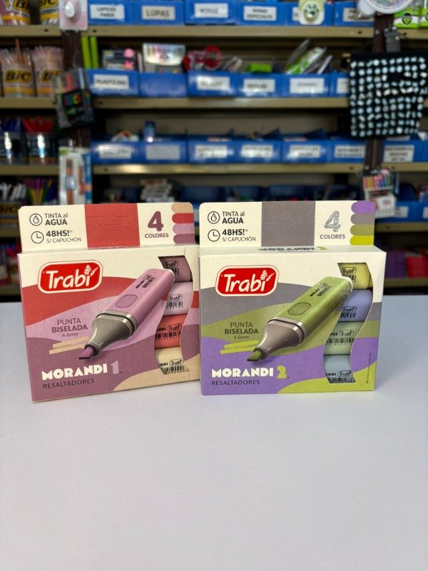 Producto - Resaltadores Morandi x4 "Trabi"