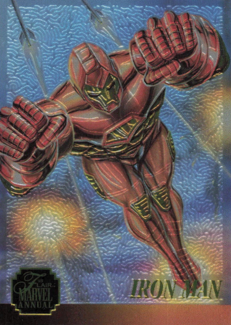 Producto - 1995 Flair Marvel Annual - Chromium #3 - Iron Man Limited Edition Textured