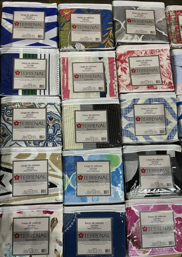Producto - JUEGO DE SABANAS  144H ESTAMPADA TERRENAL