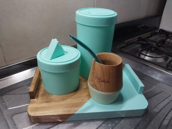 Producto - Set matero bandeja yerbera azucarera y mate