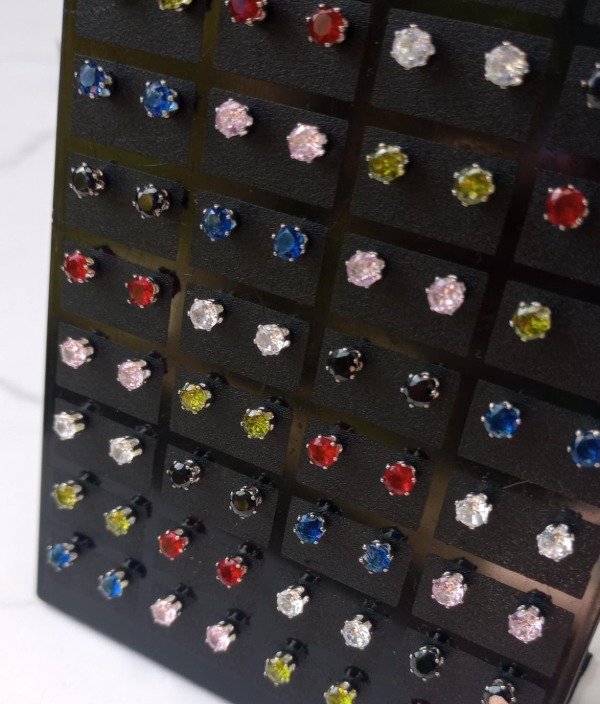 Producto - Aros Mini Cubic Engarzado - 2