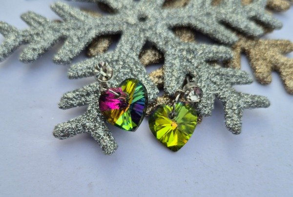 Producto - Aros corazón multicolor