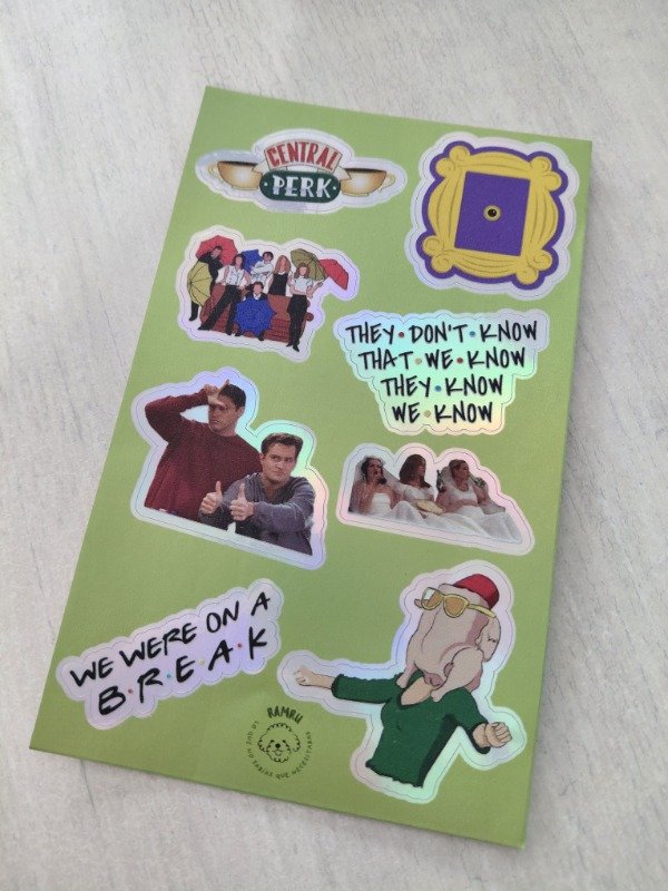 Producto - Planchitas de stickers - Friends