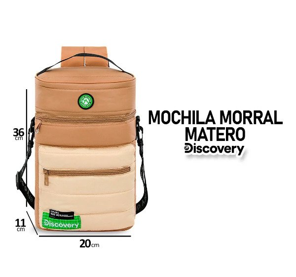 Producto - Matera Mochila y Morral Discovery 1.5L Color Negro - 8
