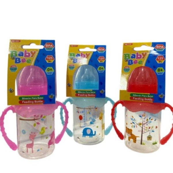 Producto - Mamadera con asas de 125ml (BABY BEE)