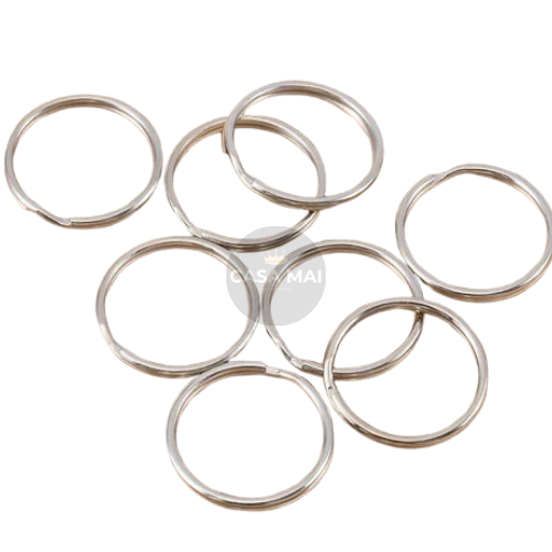 Producto - Llavero P/30 Aro Metálico Dividido para Joyería y Manualidades 1/1000 u.
