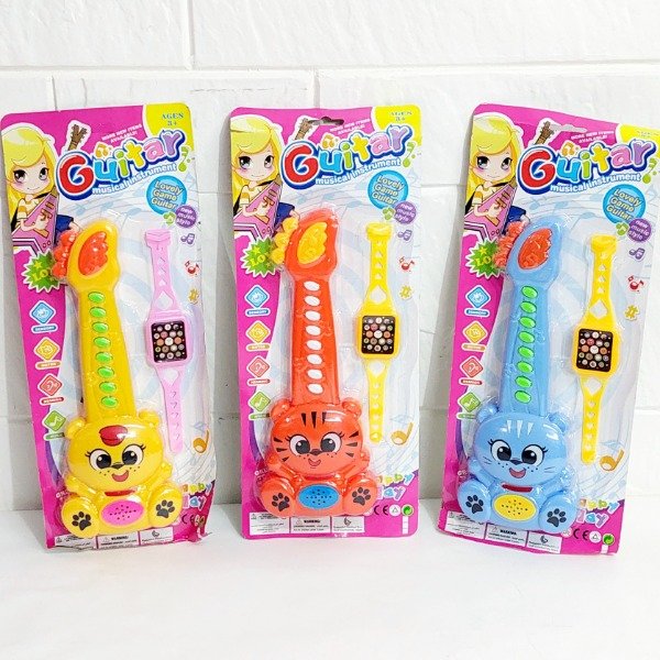 Producto - Guitarra animal con sonido mas reloj