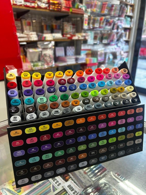 Producto - Estuche de 72 Marcadores Artísticos Doble Punta Filgo Alloy Con Cierre Imantado