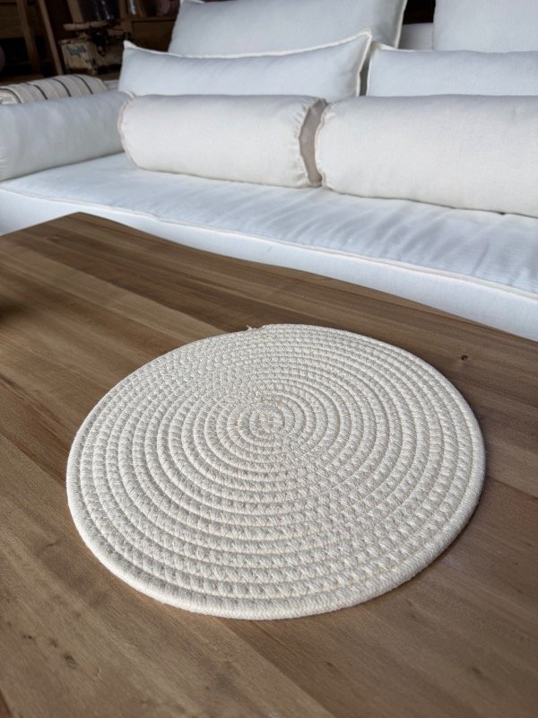 Producto - Individual de cordón blanco - 2