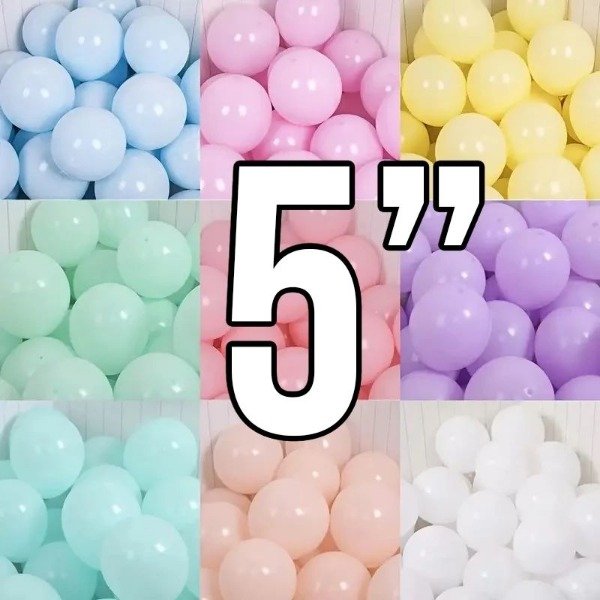 Producto - GLOBOS DE LATEX DE 5 PULGADAS X 10 UNIDADES - 1