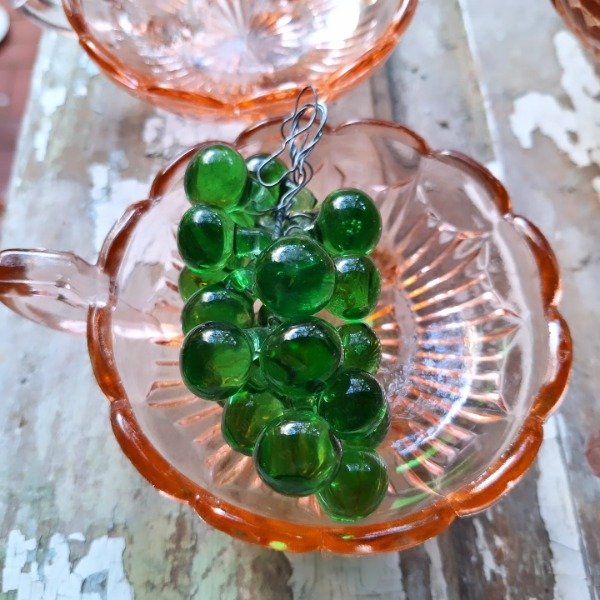 Producto - Racimo de uvas cristal verde