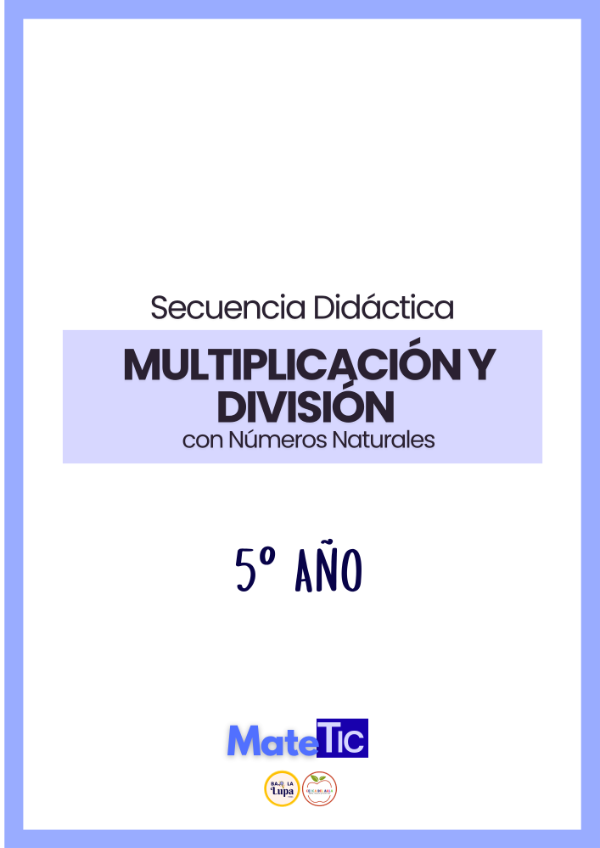 Producto - Multiplicación y división con números naturales 5 año