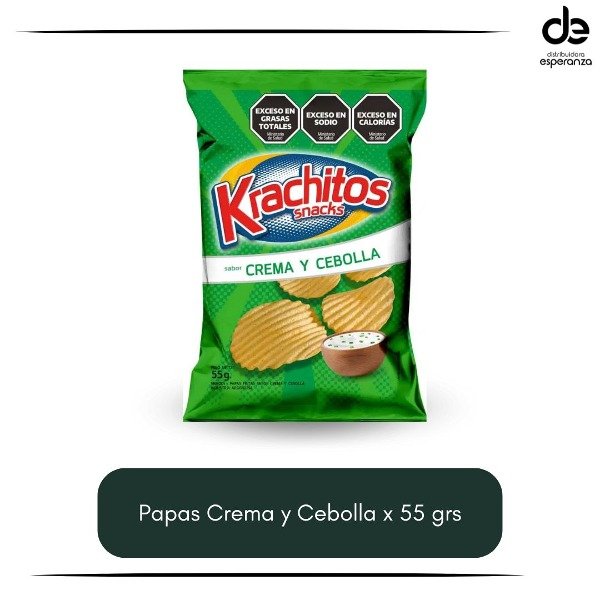 Producto - Papas Fritas Crema y Cebolla x 55 grs Krachitos