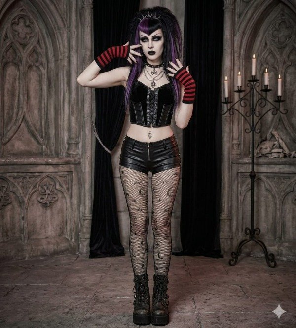 Producto - Medias de red fantasia luna y estrella