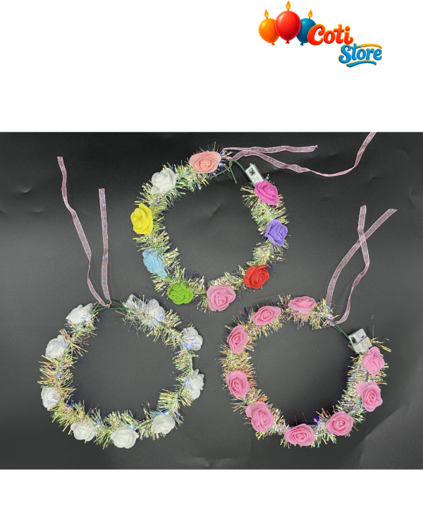 Producto - Coronita 9 Flores Led