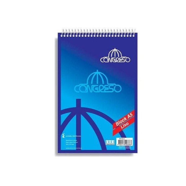 Producto - BLOCK CONGRESO A5 LISO 80HJS