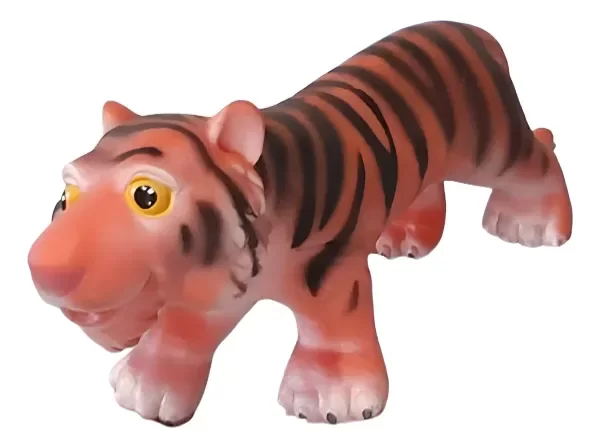 Producto - Tigre De Goma Caricaturizado Largo 29 cm