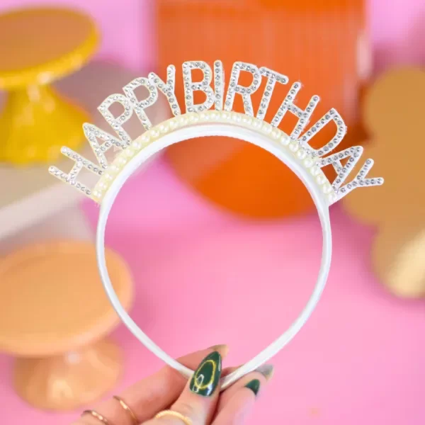 Producto - Vincha perlas "HAPPY BIRTHDAY"