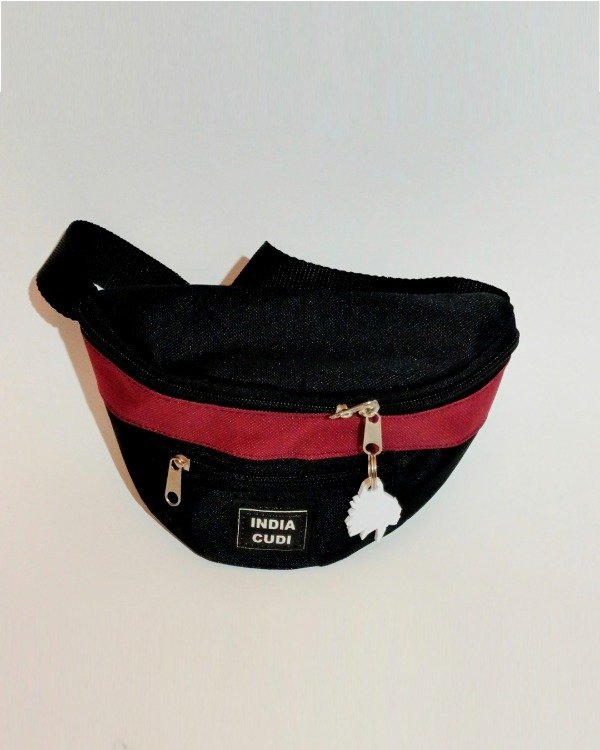 Producto - Riñonera Clásica Sport Negra/Bordó