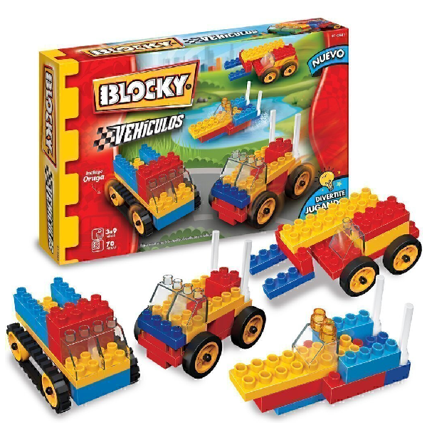 Producto - Blocky vehículos 70 piezas