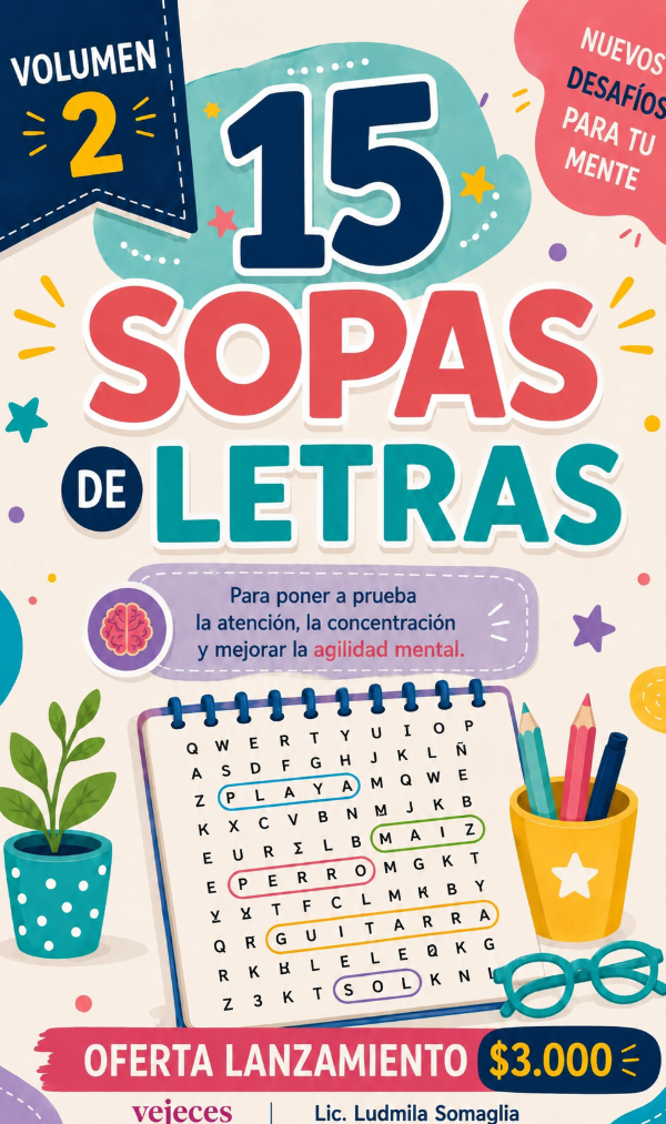 Producto - 15 Sopa de letras . Volumen 2
