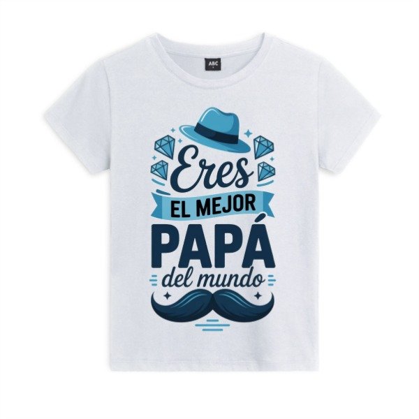 Producto - Remera dia del Padre Eres el mejor Papá del mundo