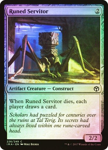Producto - Runed Servitor Foil  Iconic Masters
