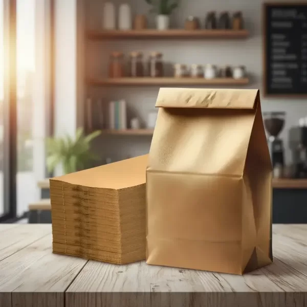 Producto - Bolsa Papel Kraft Madera Delivery Sobre 20x31x9