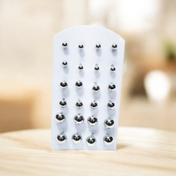 Producto - BLÍSTER DE AROS X12 PARES PLATEADO