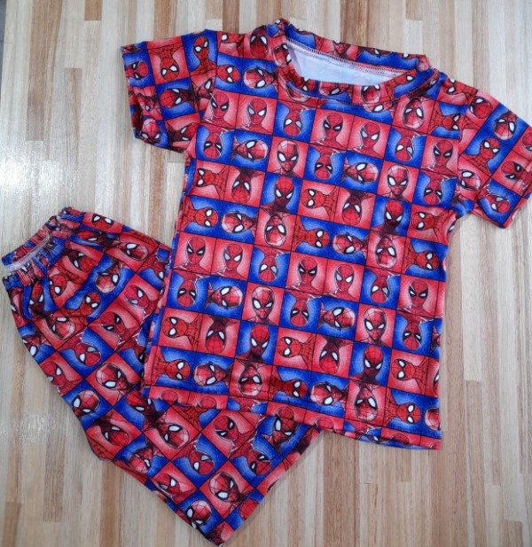 Producto - Pijamas Manga Corta Hombre Araña Nuevo