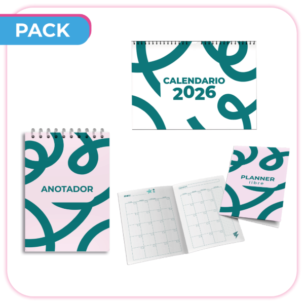 Producto - Kit Calendario 2026 + Planner Libre + Anotador