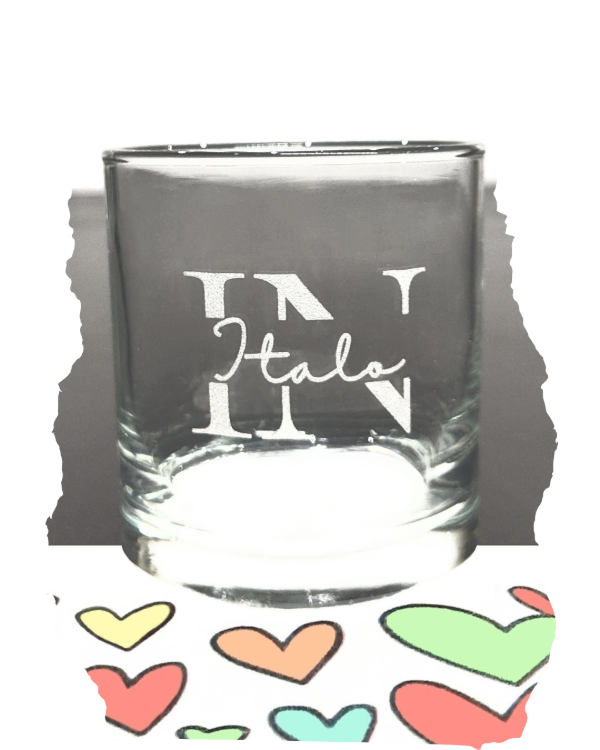 Producto - Vasos de whisky con nombre e iniciales