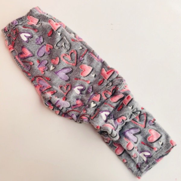 Producto - Pantalón Polar Luminoso Corazones (Gris)