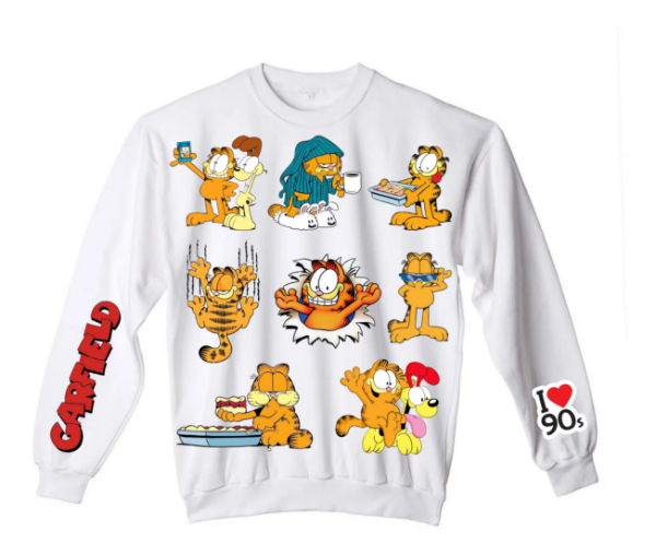 Producto - Buzo Garfield Full Blanco y Gris