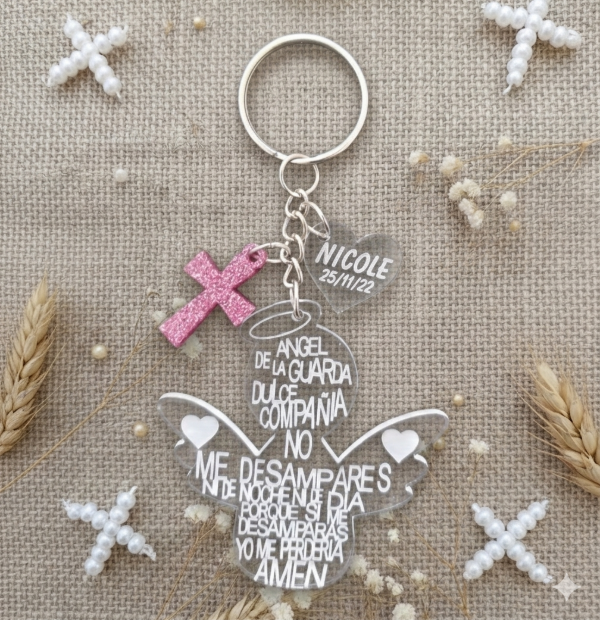 Producto - llavero ángel de la guarda x 10 unid.