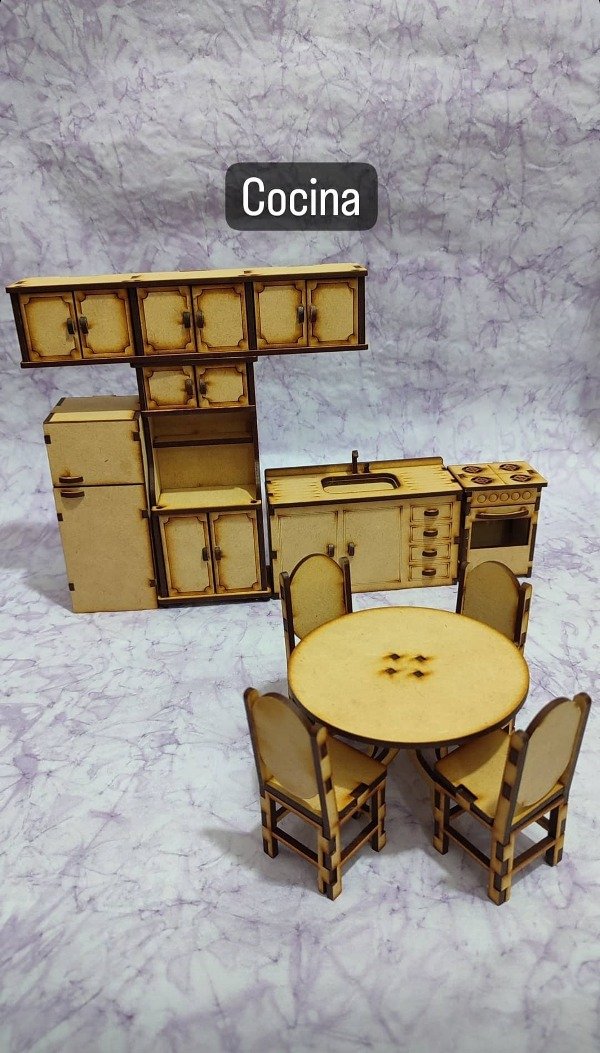 Producto - Kit muebles corte láser-cocina