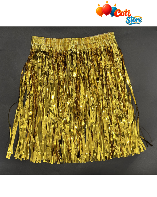 Producto - Tutú Hawaiana Metalizada 60x40cm Oro
