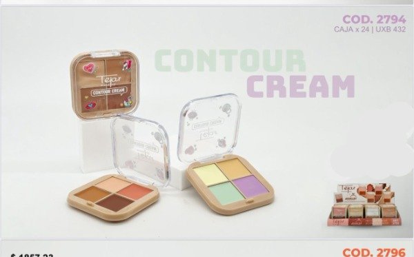 Producto - Paleta de Correctores en crema x4 tonos Tejar