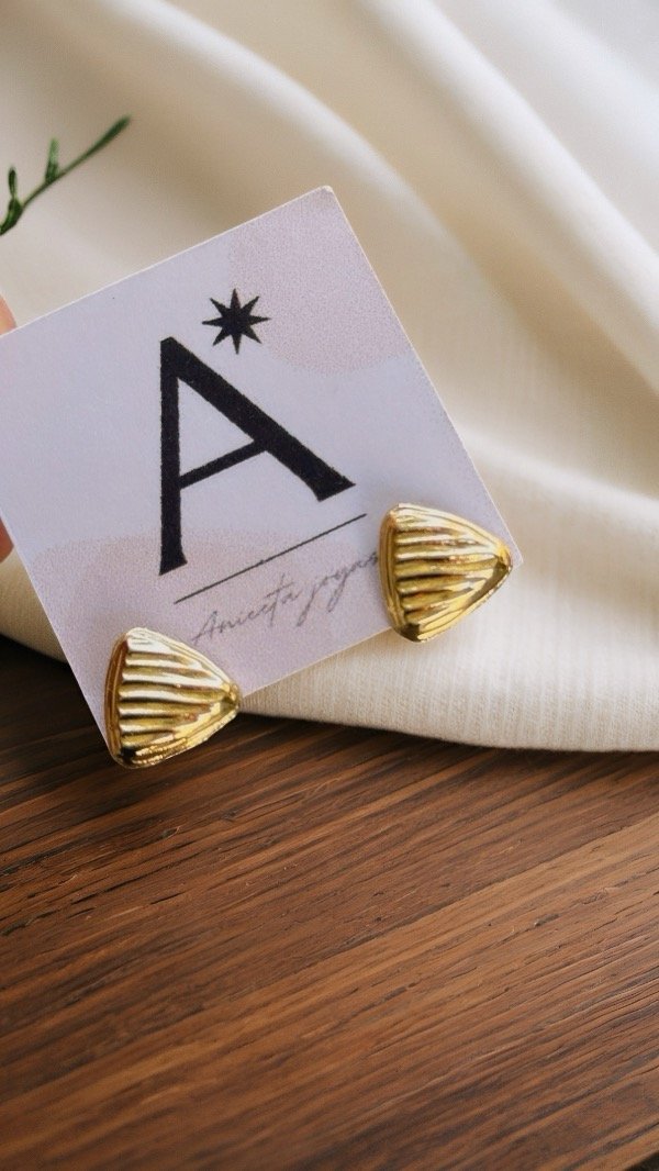 Producto - Aritos ACERO DORADO AA161