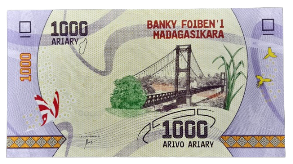 Producto - Madagascar 1000 Ariary Puente Kamoro Pick.100 Unc