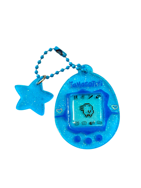 Producto - Tamagotchi azul con brillos ver. 2