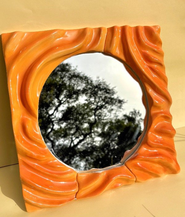 Producto - Espejo Duna Naranja y Mango