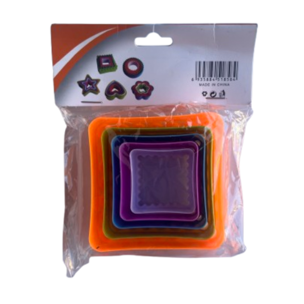 Producto - Set cortantes cuadrado ondas x5