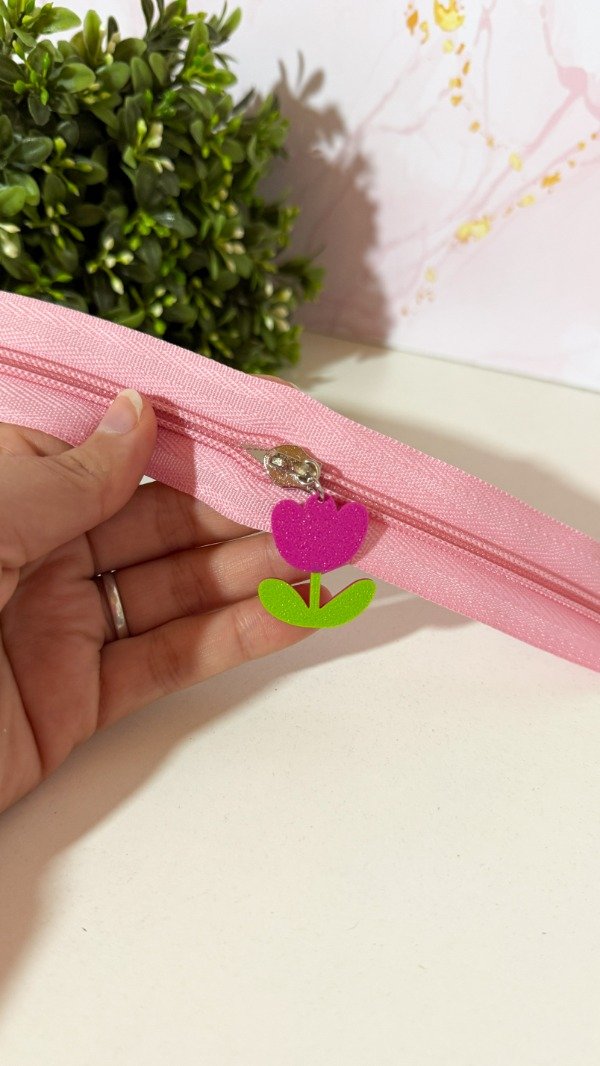 Producto - Deslizador tulipán fucsia y verde